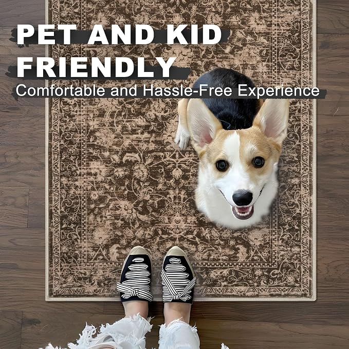KILOCOCO Area Rug 3x5 Washable Rug