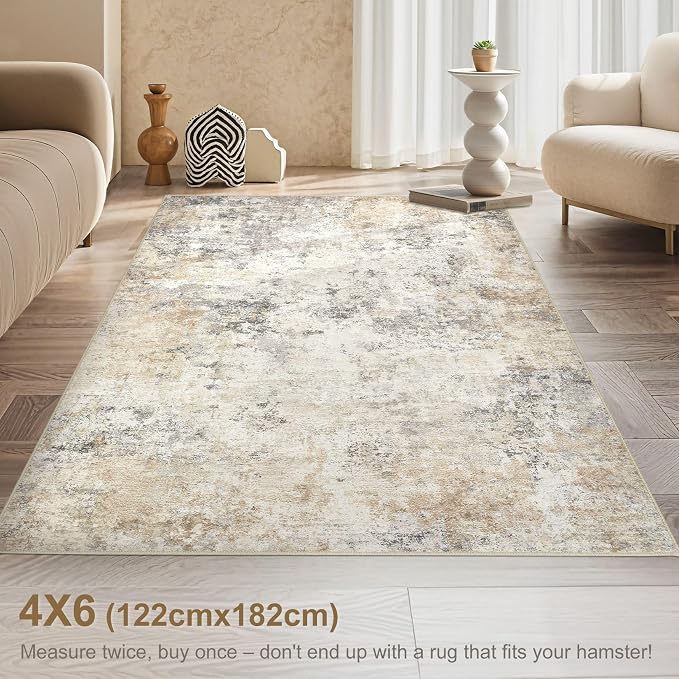 UERMEI 4x6 Area Rug Living Room Rugs