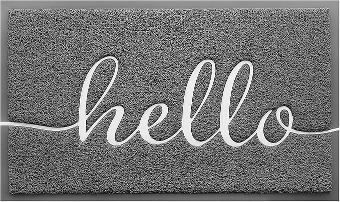 CozyBounty Door Mat Hello Mats Outdoor Indoor Non-Slip Doormat