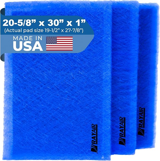 RAYAIR SUPPLY 20.625 x 30 Replacement Filter Pads Compatible