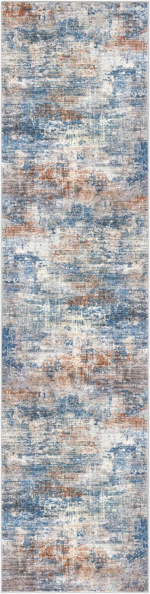 IOHOUZE Abstract Runner Rug 3x10 Ft Washable Runners