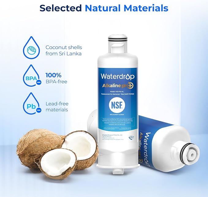 Waterdrop Alkaline DA97-17376B Water Filter, Enhances pH, Replacement