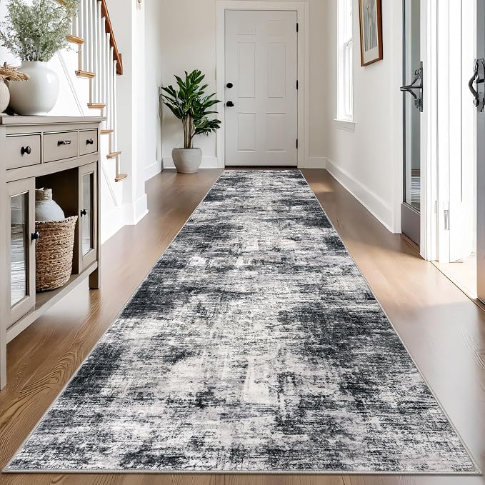 IOHOUZE Abstract Runner Rug 3x14 Ft Washable Runners