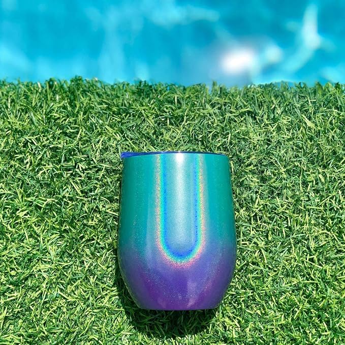 CHILLOUT LIFE 12 oz Stainless Steel Wine Tumblers 2 Pack