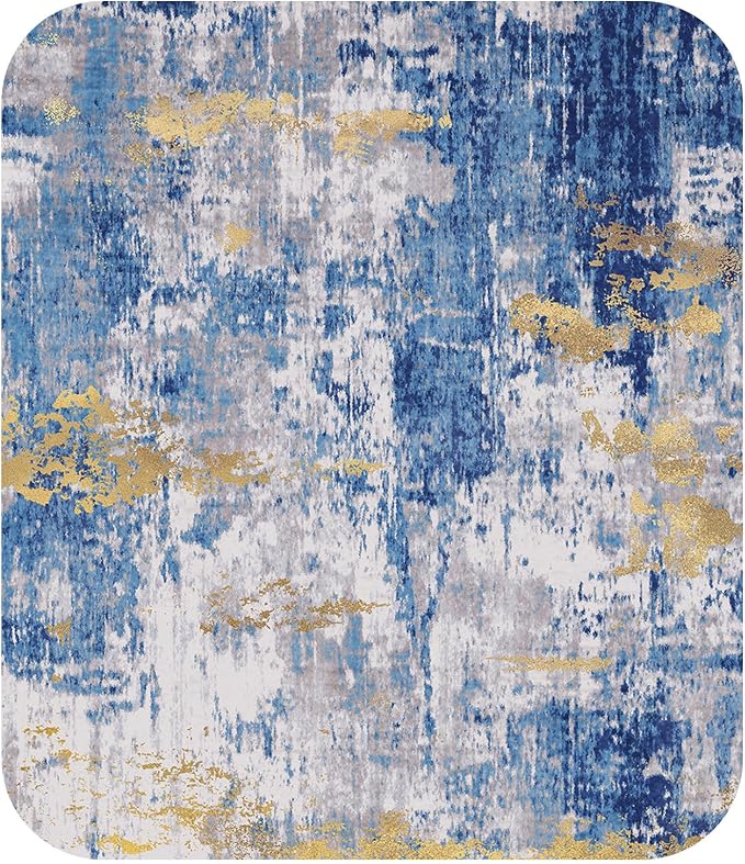 RELEANY Washable Area Rugs 8ft Non-Slip Modern Abstract Soft