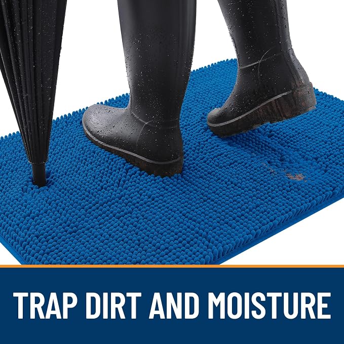 OLANLY Dog Door Mat for Muddy Paws 59x20, Absorbs Moisture and Dirt, Absorbent