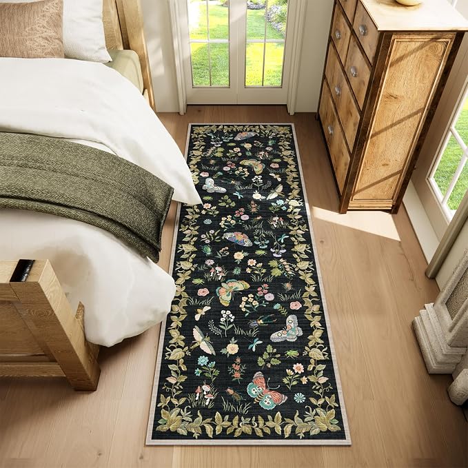 Washable Runners for Hallways Kitchen Rugs: 2'6"x8' Runner Rug Stain Resistant