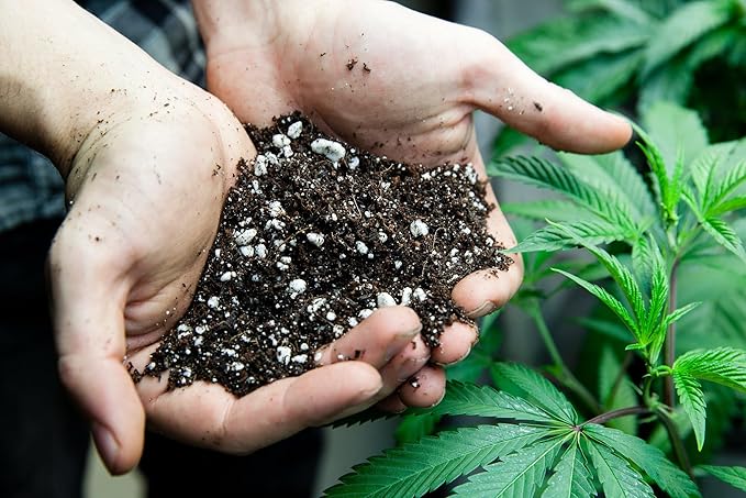 Gardenera Premium Happy Plant Potting Soil Mix - Optimal Nutrient-Rich Blend for Thriving and HIGH-Yield Herbal Plants - 3 Quart