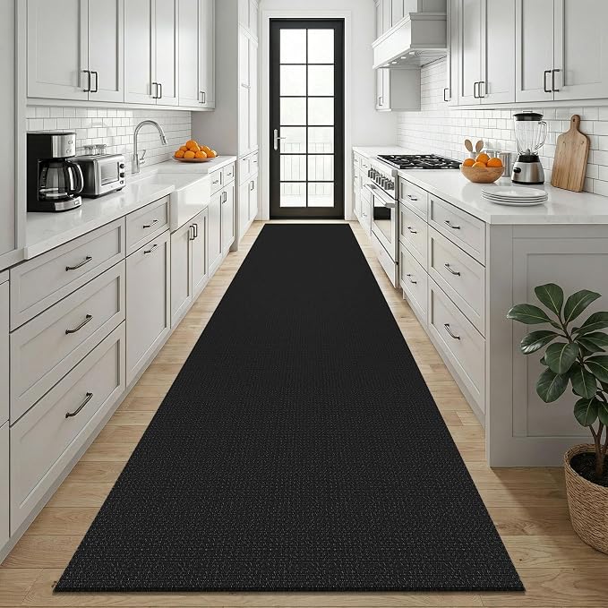 KOZYFLY Black 3x12 Runners Rugs