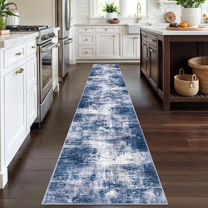 IOHOUZE Abstract Runner Rug 2x12 Ft Washable Runners