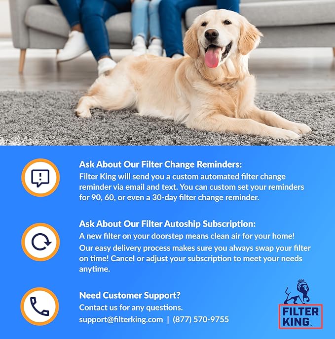 Filter King 16x40.5x1 Air Filter | 4-PACK | MERV 8 HVAC Pleated A/C Furnace