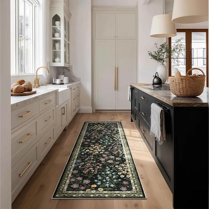 Washable Kitchen Rug Runners for Hallways: 2'x6' Runner Rugs
