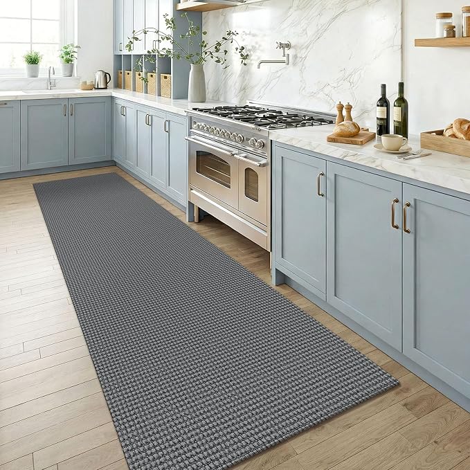 KOZYFLY Runners for Hallways 3x8 ft Washable Kitchen Runner Non Slip Rubber