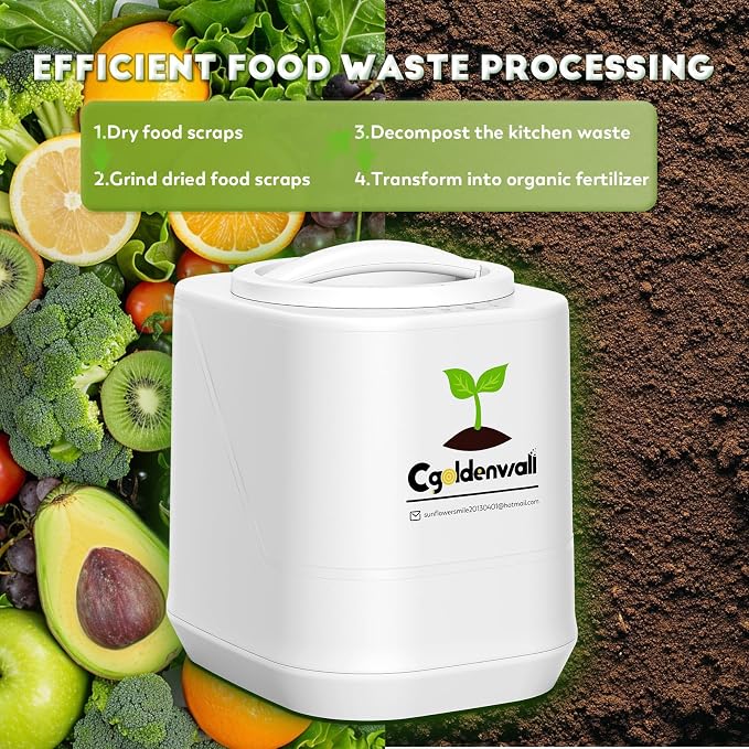 Electric Composter for Kitchen, Large Smart Compost Bin