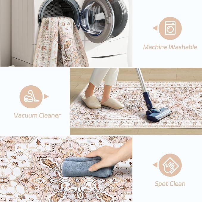 Madane Hallway Runner Rug 2x12, Extra Long Washable Runner Rugs