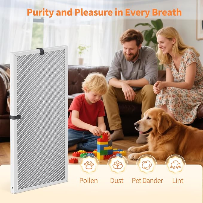 2-Pack 14x30x1 MERV 8 Reusable & Washable Electrostatic Air Filters
