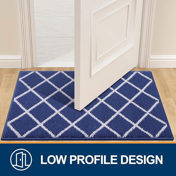 Finchitty Large Indoor Door Mat, Non-Slip Absorbent Resist Dirt Entrance Mat