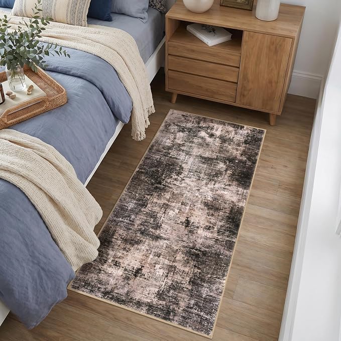 IOHOUZE Abstract Runner Rug 2x4 Ft Entryway Rugs Washable Door Mat Indoor