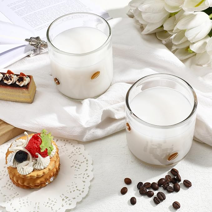 SiliFine 2 Pcs Coffee Icon Juice Glasses