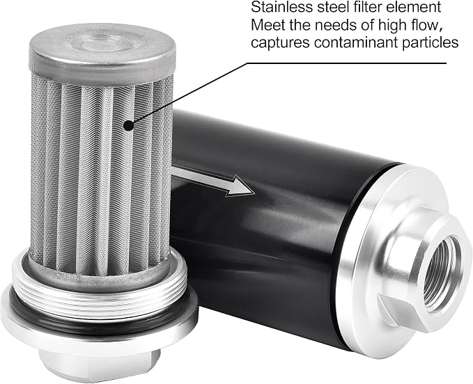 EVIL ENERGY Inline Fuel Filter 100 Micron