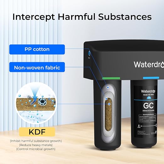 Waterdrop TSB-ALK 8 Layer Slightly Alkaline Under Sink Water Filter System