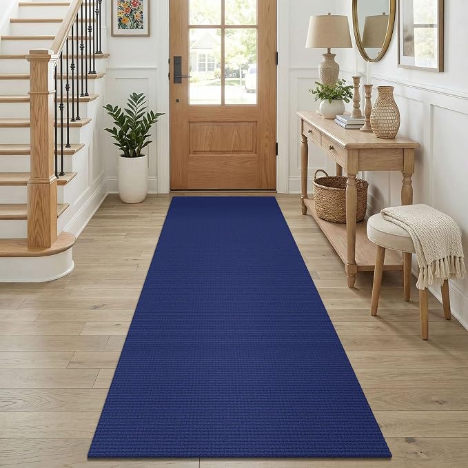 KOZYFLY Cotton Runners for Hallway 2.5'x8', Washable Runner Rug, Woven Non Slip