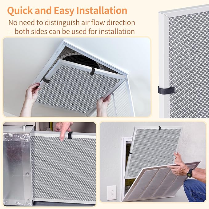 2-Pack 12x12x1 MERV 8 Reusable & Washable Electrostatic Air Filters