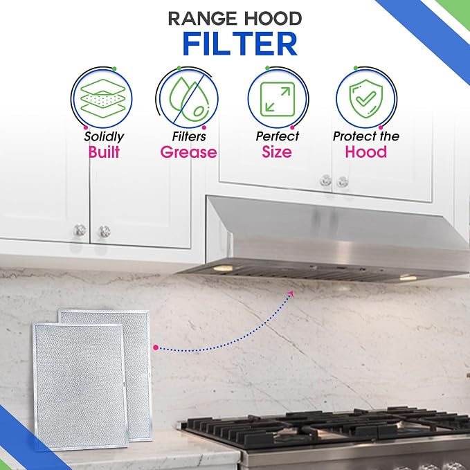 Bagean Stove Hood Vent Filter 11.8" x 17.35" BPS1FA36 Compatible