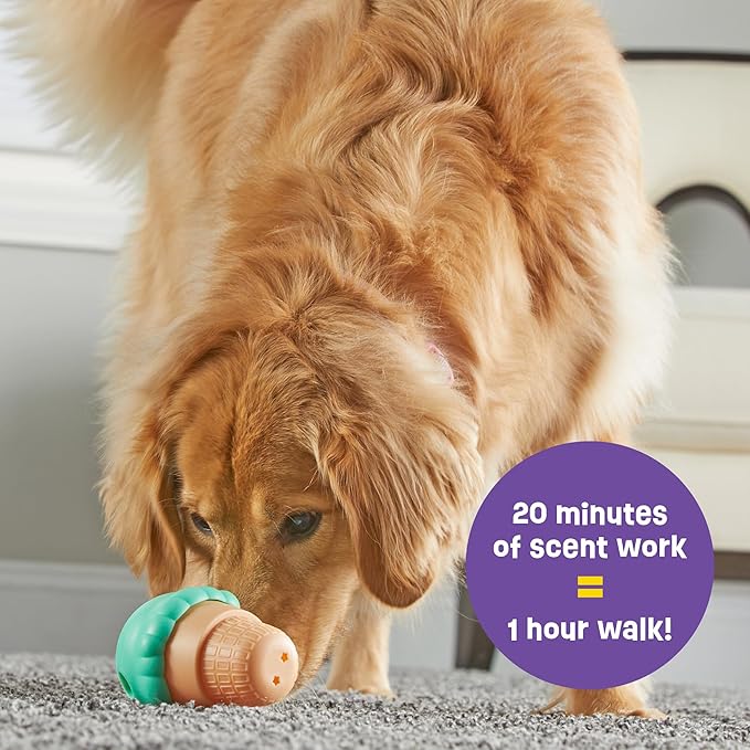 Brightkins Large Ice Cream Treat Dispenser - Interactive Dog Toys, Dog Treat Dispenser Toy, Puppy Toys Interactive, Puzzle Balls for Dogs, Puppy Enrichment Toy, Pet Puzzles for Boredom