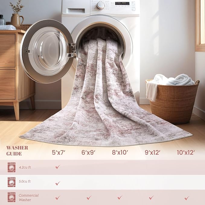 UERMEI 5x7 Washable Area Rug