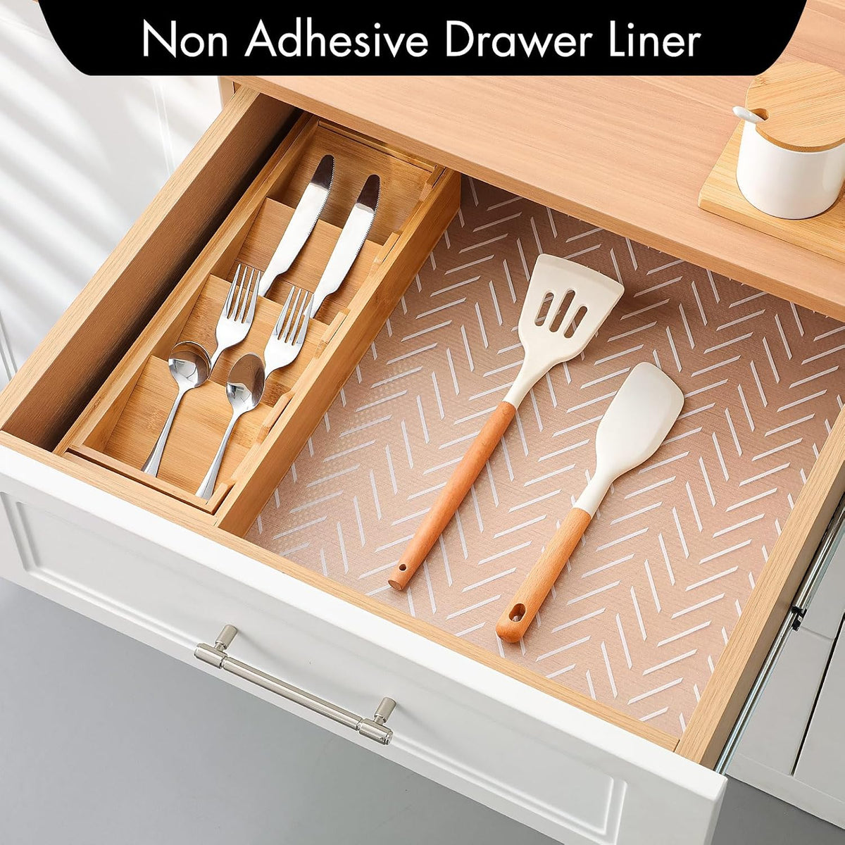 Cooyes Shelf and Drawer Liner for Kitchen Cabinets – Non-Adhesive