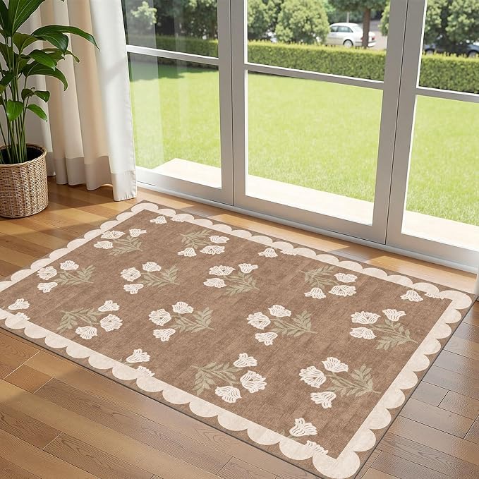 3x5 Floral Entry Rug