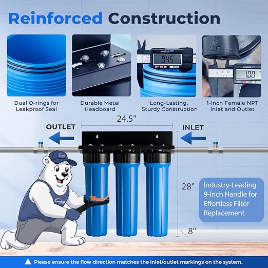 iSpring Whole House Water Filter System Ultimate PFAS Scale and Heavy Metals