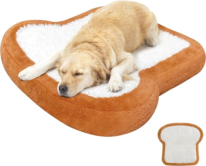 Orthopedic Dog Bed Medium Sizes, Waterproof Toast Dog Bed for Small/Large Dogs Bed The Pet Bed Washable Removable Cover and Non-Slip Bottom Bolster Puppy Kitten Washable Pet Bed