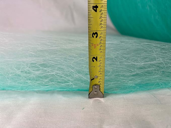 wioboy Paint Booth Exhaust Filter Roll, 15 Gram Fiberglass Paint Arrestor