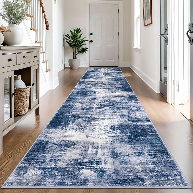 IOHOUZE Abstract Runner Rug 3x14 Ft Washable Runners