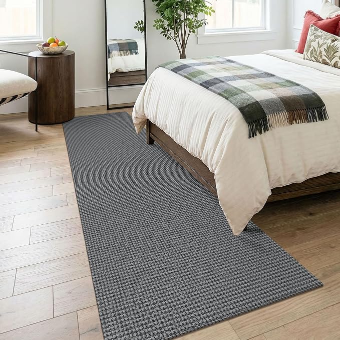 KOZYFLY Runners for Hallways 3x8 ft Washable Kitchen Runner Non Slip Rubber