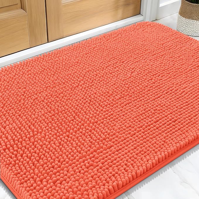 OLANLY Dog Door Mat for Muddy Paws 34x21, Absorbs Moisture and Dirt, Absorbent