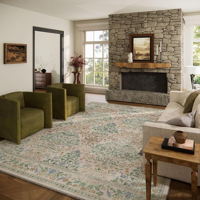 9x12 Area Rugs for Living Room: Washable Bedroom Rug Vintage Area Rug Stain