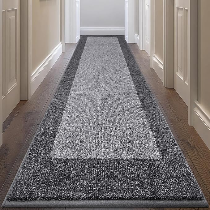 Machine Washable Runner Rug 32" x 120", Non Slip Kitchen Mat