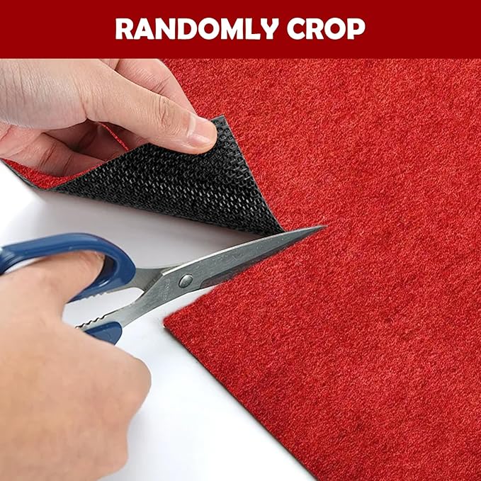 450 GSM Extra Thick Waterproof Red Carpet Runner for Events Decorations, 3X20 Ft Not Slip Red Runner Aisle Runway Rug for Wedding, Party, Banquet, Activity Entrance and Special Events Decorations