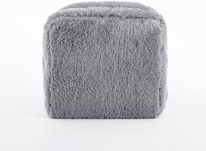 Gray Foldable Human Dog Bed - 69"x35"x12" Fits You & Pets with Comfy Pillow, Washable Faux Fur, Oversized Lounger Lazy Sofa Beds with 5 Adjustable Position