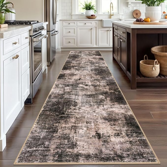 IOHOUZE Abstract Runner Rug 3x12 Ft Washable Runners