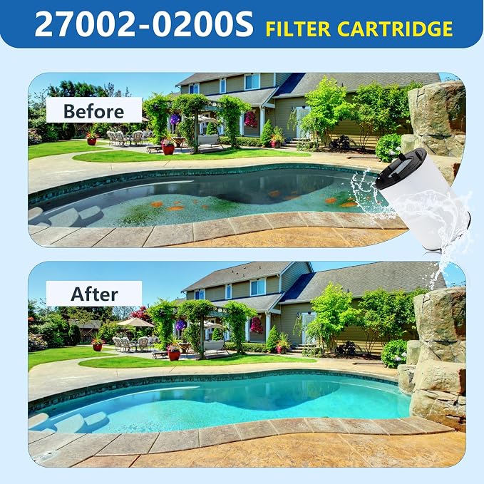 27002-0200S Pool Filter Cartridges Compatible