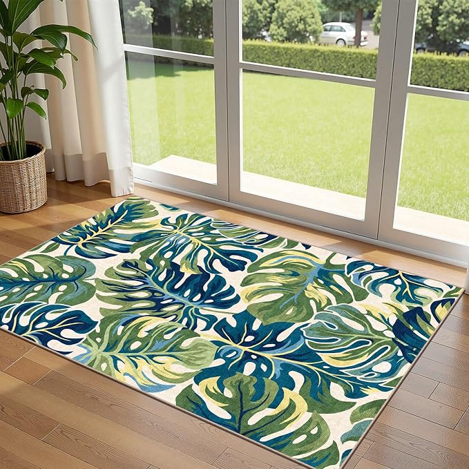 3x5 Botanical Entry Rug