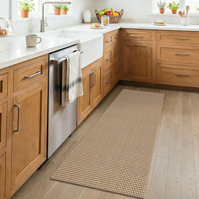 KOZYFLY Boho 2x4 Entry Runner Rug, Small Washable Runners