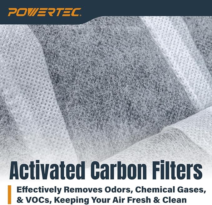 POWERTEC 1 Micron Activated Carbon Inner Air Filters