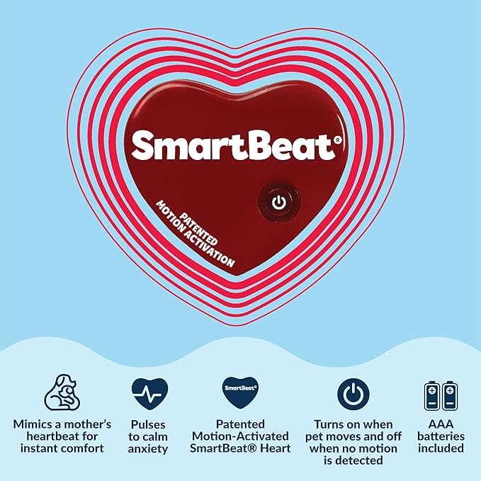 Snuggle Puppy Heartbeat Dog Toy for Puppies, Real-Feel Heartbeat, Calming Sleep Aid and Crate Training Comfort Toy with Heat Pack, Medium Breed Buddies Bernese Mountain Dog