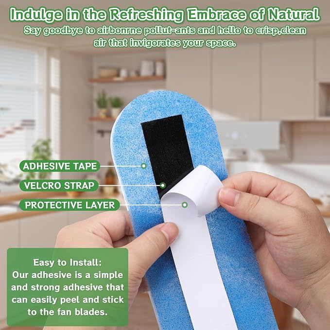 15Pcs Ceiling Fan Air Purifier Filters, Made
