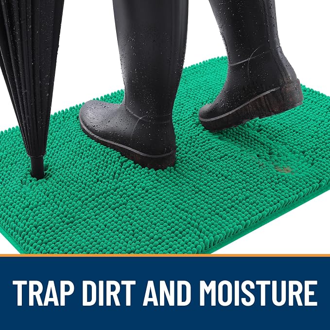 OLANLY Dog Door Mat for Muddy Paws 30x20, Absorbs Moisture and Dirt, Absorbent